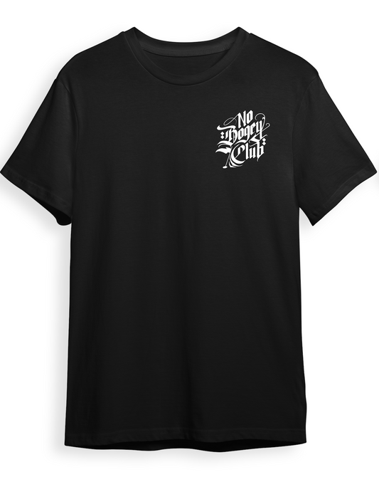 No Bogey Club “Script” Tee – Black