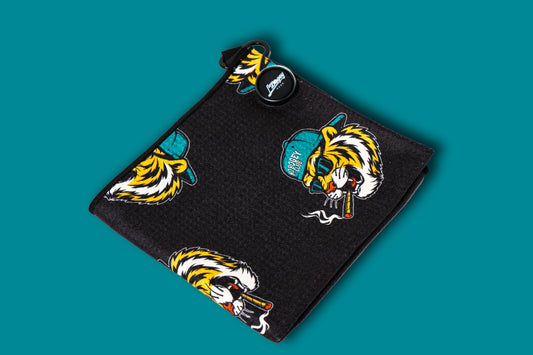 No Bogey Club Magnetic Microfiber Golf Towel – Tiger Edition
