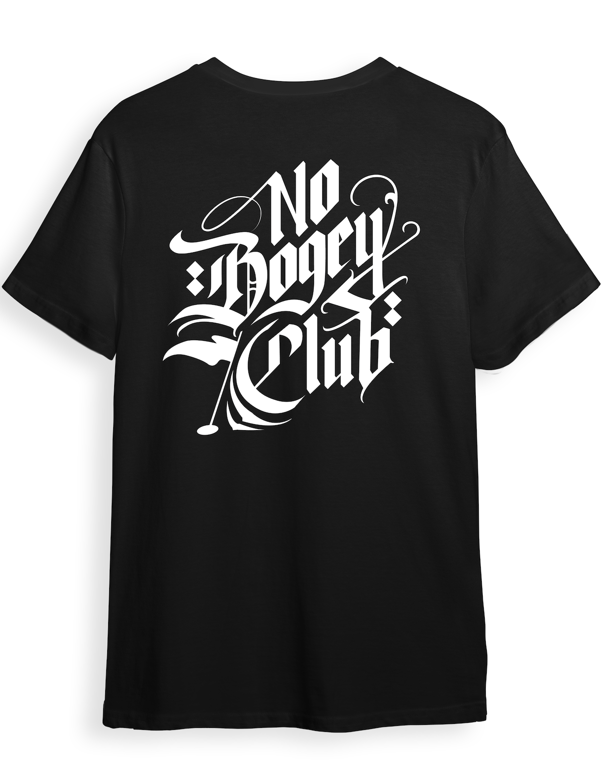 No Bogey Club “Script” Tee – Black – No Bogey Club Golf Co.