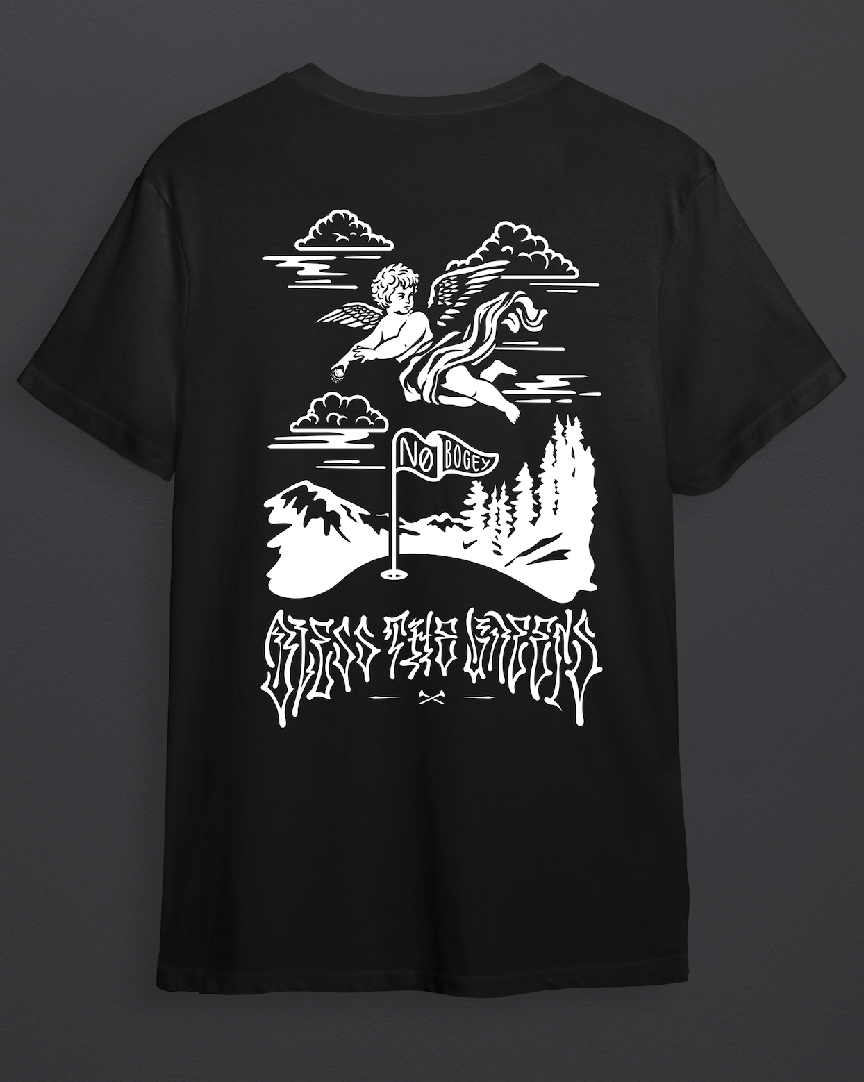 No Bogey Club “Bless The Greens” Angel Tee (V2)